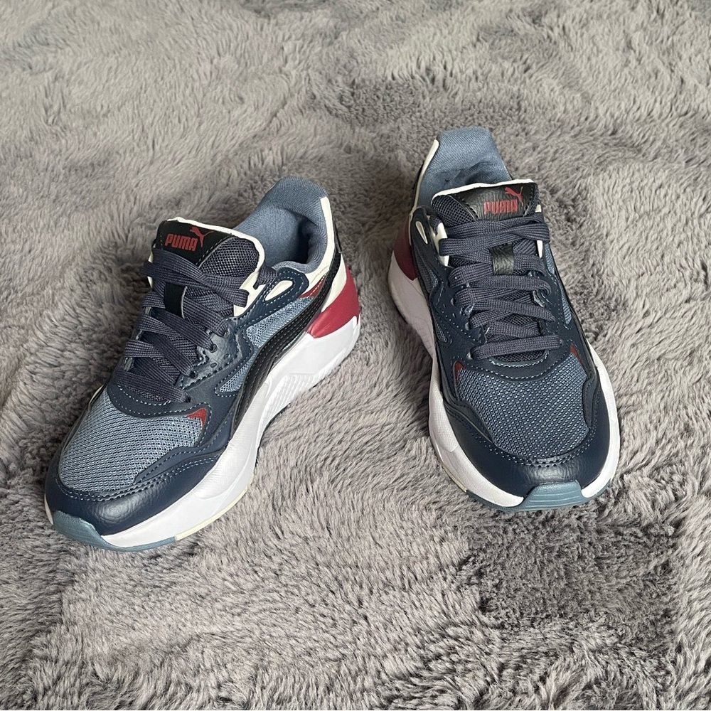 Puma Blue Sneakers, Size: 4/4C, Women's 5.5, UK 3, or a Euro 35.5